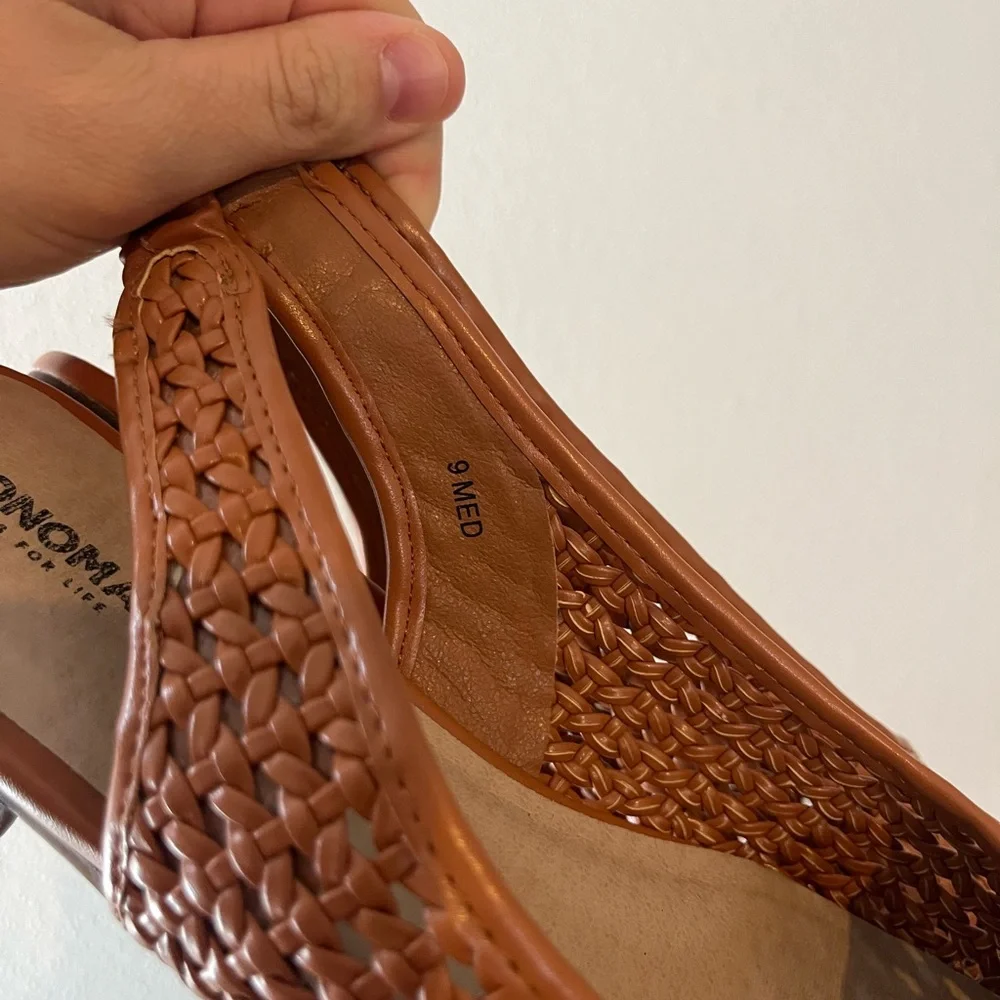 Women's Brown Woven Shoes - Picture 6 of 7